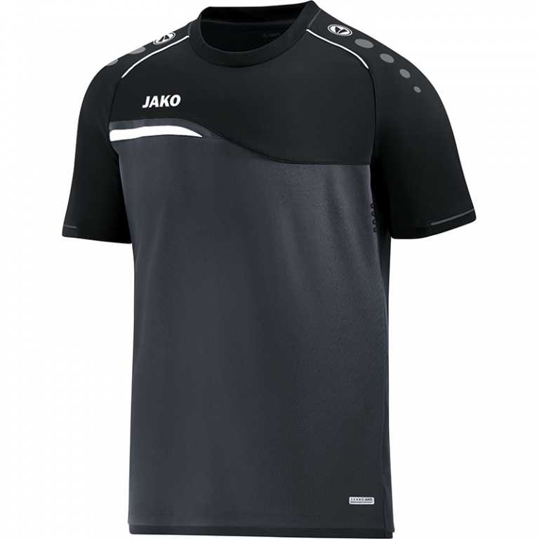JAKO Sport T-shirt Competition 2.0 anthracite/black Boys